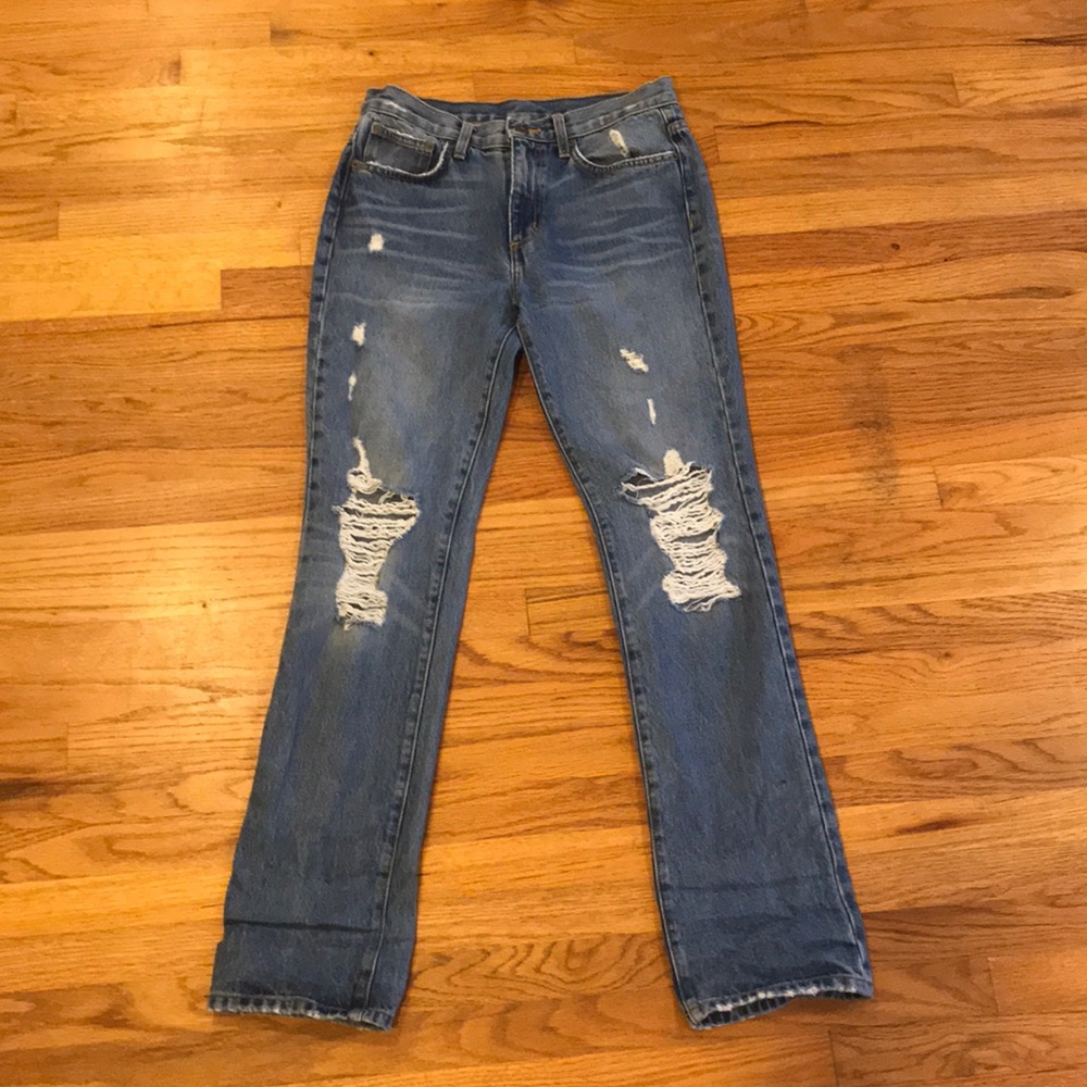 Carmar Denim High Waisted Straight Leg Jeans